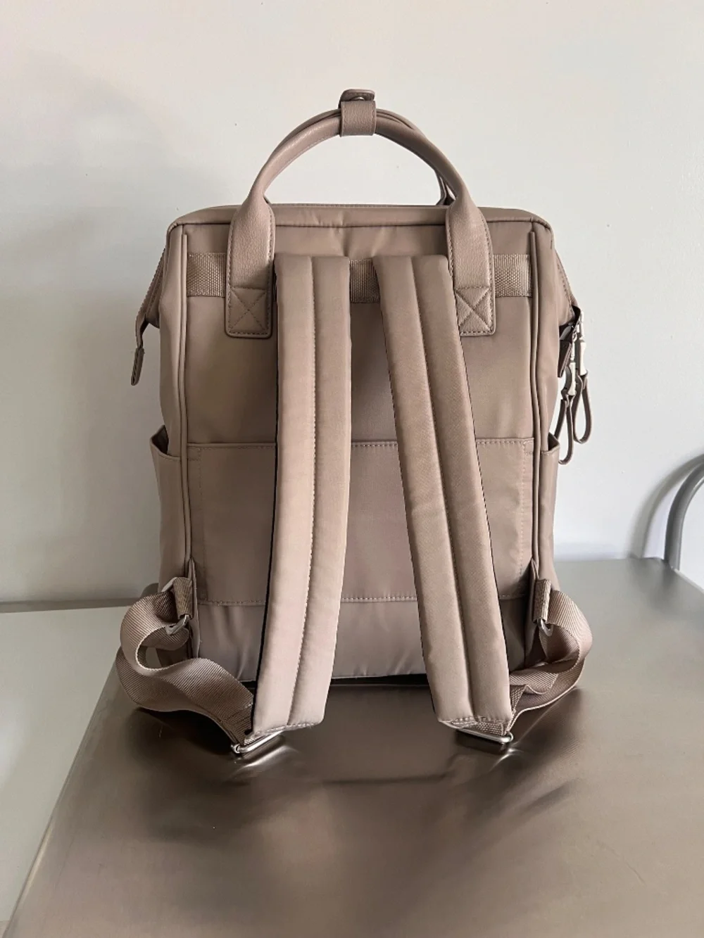 Baggalini Soho Backpack in Beige